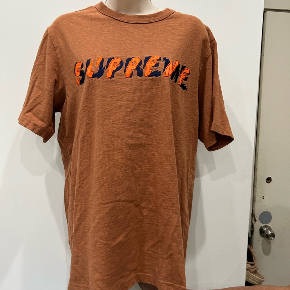 Supreme Men's Orange-Brown T-Shirt